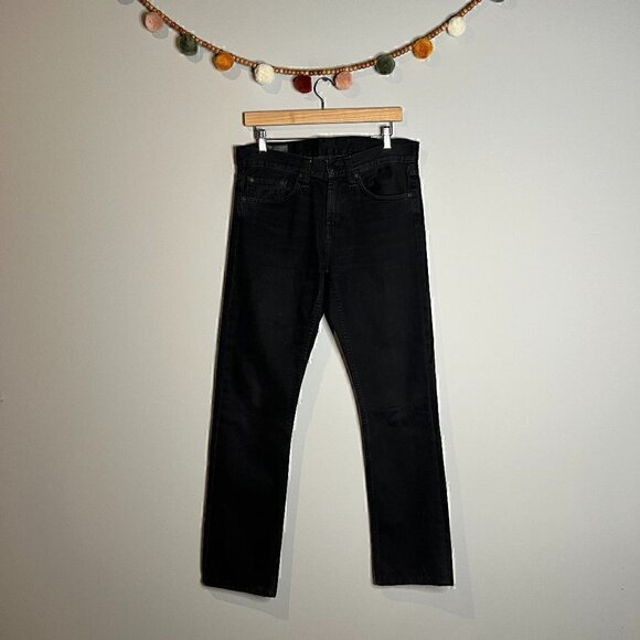 J Brand Kane Slim Straight jeans in Deceit Black - Picture 2 of 8